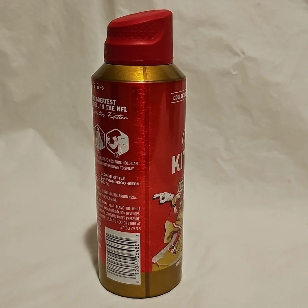 Old Spice Men's Aluminum Free Body Spray, NFL Collection, George Kittle
